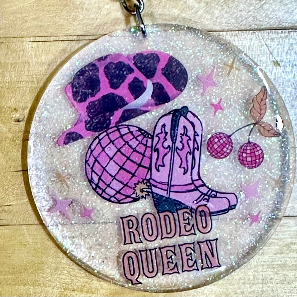 Rodeo queen keychain 2.5 inches